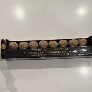 Rustic Jute Drawer Pulls - Set of 8